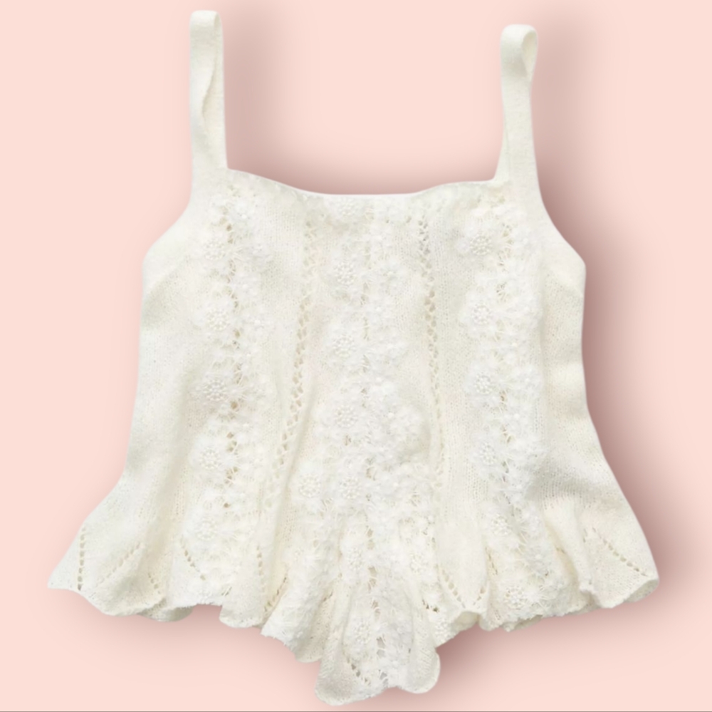 ✨️NWT✨️ American Eagle Lace Knit Top